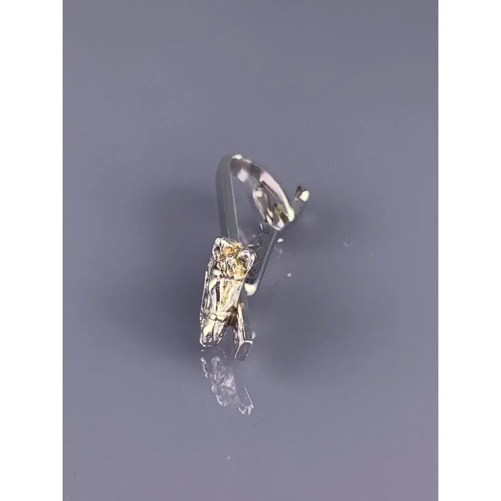 Bridled Horse Head Tie Clip Bar Silver Tone Equestrian Racing Dressage Vintage